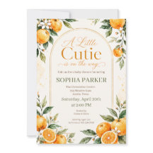 Boho Watercolor Little Cutie Baby Shower