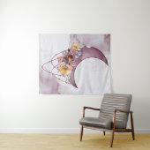 Boho Watercolor Maan Dreamcatcher Wandtapijt Wandkleed (In Situ (horizontaal))