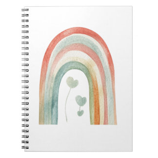 Boho Watercolor Rainbow Notitieboek