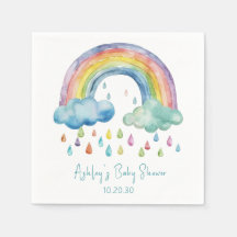 Boho Watercolor Regenboog Baby Shower