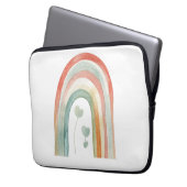 Boho Watercolor Regenboog Laptop Sleeve (Voorkant Links)