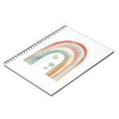 Boho Watercolor Regenboog Notitieboek (Linkerzijde)