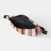 Boho Watercolor Strepen Patroon Heuptasje (Open)