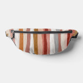 Boho Watercolor Strepen Patroon Heuptasje (Liggend)