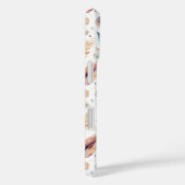 Boho Watercolor Veer Bloemstuk Persoonlijk Case-Mate iPhone Case (Achterkant / Rechts)
