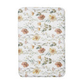 Boho Watercolor Wilde Bloem Badmat (Voorkant Verticaal)