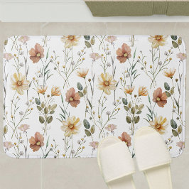 Boho Watercolor Wilde Bloem Badmat