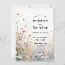 Boho Watercolor Wilde Bloem Florale Aanpassen
