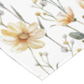 Boho Watercolor Wilde Bloem Tafelkleed (Gekanteld)