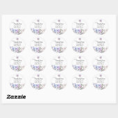 Boho Watercolor Wilde Bloemen Bedankbrief Favor Ronde Sticker (Vel)