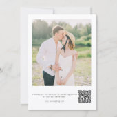 Boho Watercolor Wildflower Calligraphy Wedding Save The Date (Achterkant)