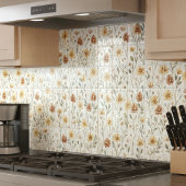 Boho Watercolor Wildflower Ceramic Tegeltje