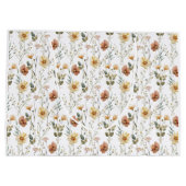 Boho Watercolor Wildflower Groot Cadeauzakje (Achterkant)