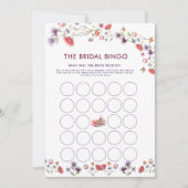 Boho Watercolor Wildflower Storybook Bridal Bingo (Voorkant)