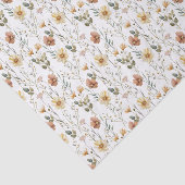 Boho Watercolor Wildflower Tissuepapier (Detail)