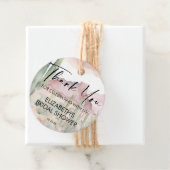 Boho Watercolor Woestijn Natuur Cactus Bedankt Bedankjes Labels (In situ)