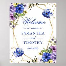 Boho Watercolor Zomer Bloemen Gouden Frame Bruilof