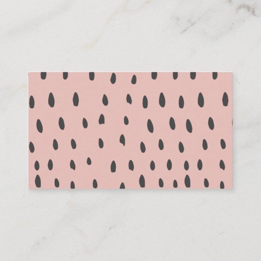 Boho Watermelon Baby shower Diaper Raffle Informatiekaartje (Achterkant)