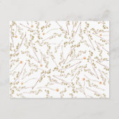 Boho Waterolor Baby shower Bump Game Enclosure Informatiekaartje (Achterkant)