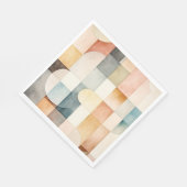 Boho Waterverf Abstracte Kunst Servet (Hoek)