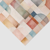 Boho Waterverf Abstracte Kunst Tissuepapier (Detail)