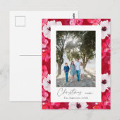 Boho waterverf anemones briefkaart (Voorkant / Achterkant)