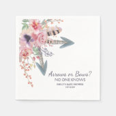 Boho Waterverf Arrows of Bows Baby shower Servet (Voorkant)