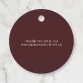 Boho Waterverf Autumn White Pumpkin Bedankjes Labels (Achterkant)