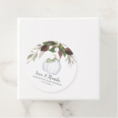 Boho Waterverf Autumn White Pumpkin Bedankjes Labels (In situ)