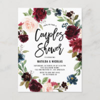 Boho Waterverf Autumn Wreath Couples Shower