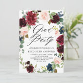 Boho Waterverf Autumn Wreath Graduation Party Kaart (Staand voorkant)