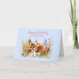 Boho Waterverf Baby Deer Greep Kaart