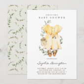 Boho Waterverf Baby Dress Eucalyptus Baby shower Kaart (Voorkant / Achterkant)