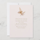 Boho-waterverf | baby geboorteaankondigingskaart kaart (Achterkant)