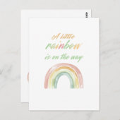 Boho Waterverf Baby shower Briefkaart (Voorkant / Achterkant)