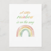 Boho Waterverf Baby shower Briefkaart (Voorkant)