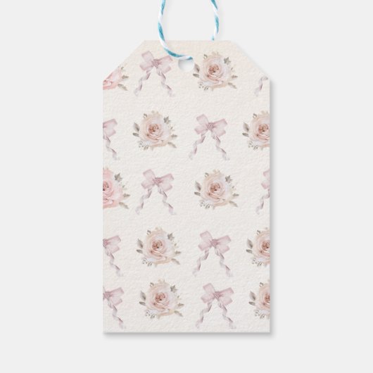 Boho Waterverf Baby shower Cadeaulabel (Achterkant)