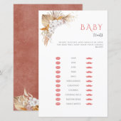 Boho Waterverf Baby shower Game Baby (Voorkant / Achterkant)