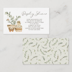 Boho Waterverf Baby shower Gifts Display Douche Informatiekaartje