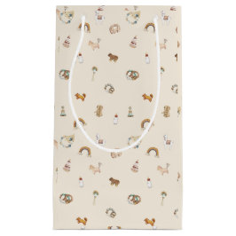 Boho Waterverf Baby shower Small Gift Bag Klein Cadeauzakje