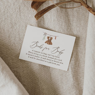 Boho Waterverf Babykleding Boeken voor Baby Informatiekaartje
