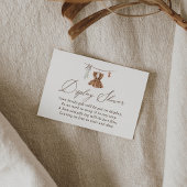 Boho Waterverf Babykleding Display Douche Informatiekaartje