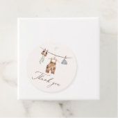 Boho Waterverf Babykleding Jongen Baby shower Bedankjes Labels (In situ)