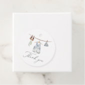 Boho Waterverf Babykleding Jongen Baby shower Bedankjes Labels (In situ)