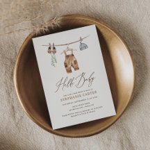 Boho Waterverf Babykleding Jongen Baby shower