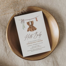 Boho Waterverf Babykleding Meisje Baby shower