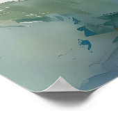 Boho Waterverf Beach House Art Poster (Hoek)