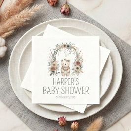 Boho Waterverf Beer Baby Borrel Servet