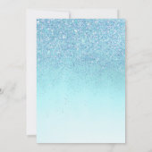 Boho Waterverf Blauw Baby Schoenen floraal Baby sh Kaart (Achterkant)