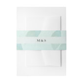 Boho Waterverf blauw gepersonaliseerd Uitnodigingen Wikkel (Voorkant Voorbeeld)